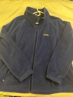 Columbia Navy Blue Full-Zip Fleece Jacket